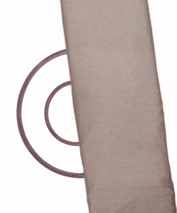Light Grey Colour Self Print Suede Fabric - Fabric Dekho